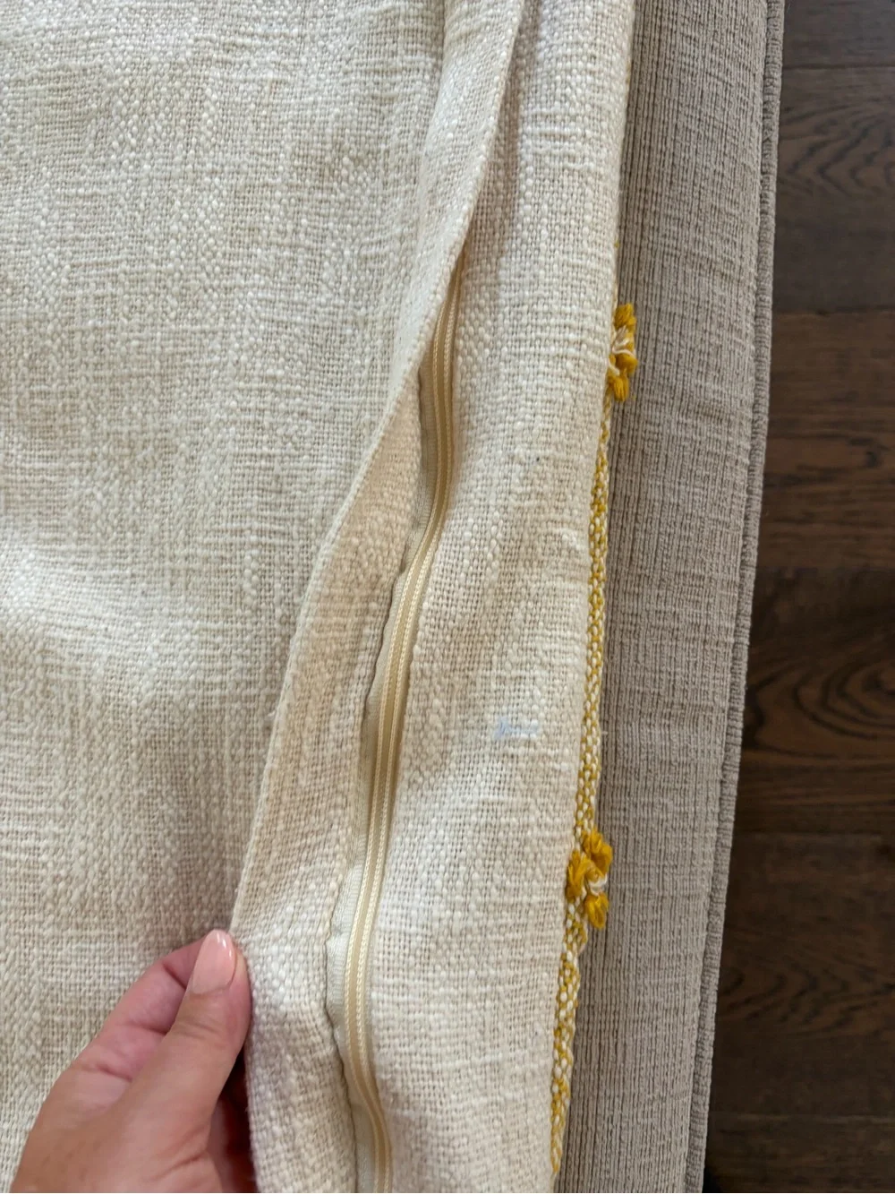 3 pillow. 2 Yellow velvet with Textured Diamond Accent and  one Lumbar pillow